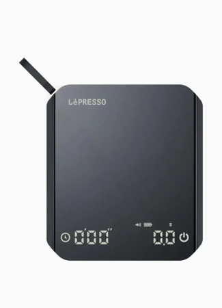 ميزان قهوة رقمي صغير مع مؤقت اسود ماركة LePRESSO