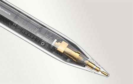 قلم ايباد ذكي بيسوس سموث الجيل الثاني بشحن لاسلكي - ابيض