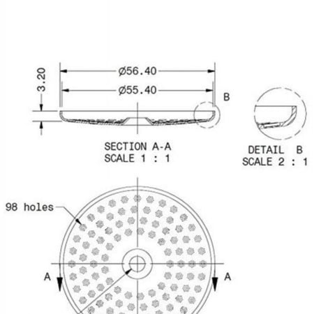 IMS Nova Simonelli 200IM shower screen آي ام اس شاور سكرين نوفا سيمونلي