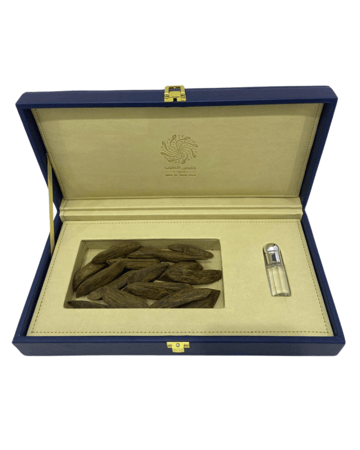 اوقية عود ومسك الختام في علبة فاخرة