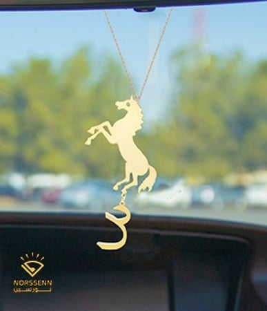 تعليقة مراية سياره بأسم