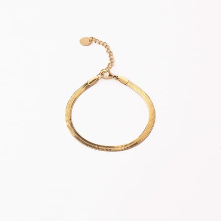 Herringbone Bracelet | Gold