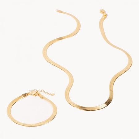 Herringbone Collection | Bracelet & Necklace