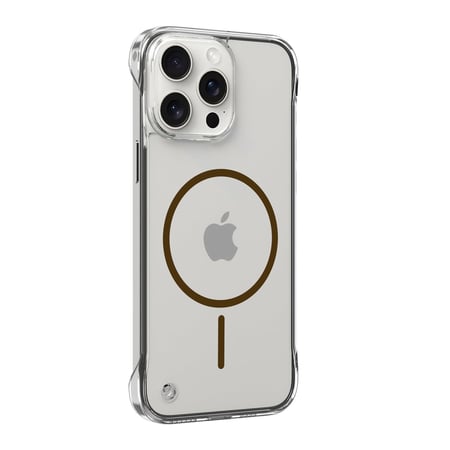 دريب غطاء MagSafe شفاف بدون إطار لأجهزة iPhone 16 Pro / Pro Max