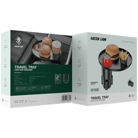 جرين ليون صينية سفر لحامل الأكواب للسيارة – أسود