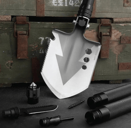 قرين لايون - مجرفة متعددة مع 14 اداة مختلفة - اسود