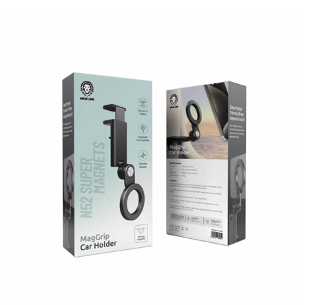 قرين ليون حامل جوال مرن يدعم الـMagSafe - اسود