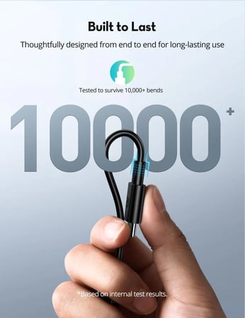 بكج راف باور – 3 كابلات USB‑C إلى USB‑C (0.6 م، 1 م، 2 م) – أسود