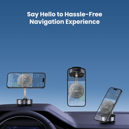 Drip حامل جوال مغناطيسي بالشفط اليدوي – أسود