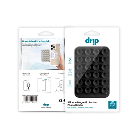 Drip حامل جوال مغناطيسي سيليكون مع اكواب شفط – الوان متعدده