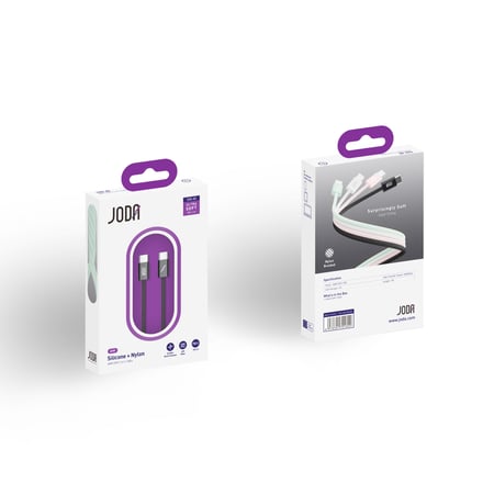 جودا كابل سيلك 60 واط USB-C بطول 1م – ألوان متعددة