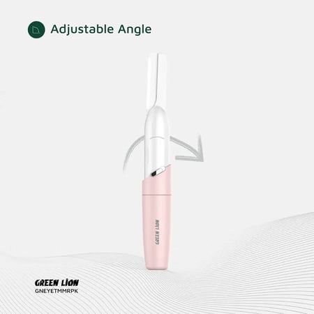 Pink eyebrow grooming trimmer by Green Lion