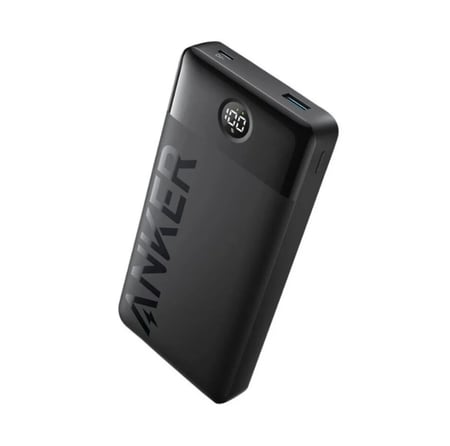 انكر - بطارية متنقلة بسعة 20,000 ملي امبير بقوة 15 واط - اسود