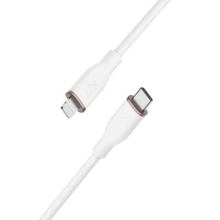 JODA SLIP 60 كابل شحن سيليكون 60 واط 1 متر – ابيض/ اسود