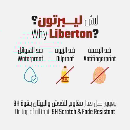 ليبرتون واقي شاشة بخصوصية للآيفون