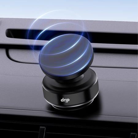 دريب حامل مغناطيسي للجوال قابل للدوران - أسود