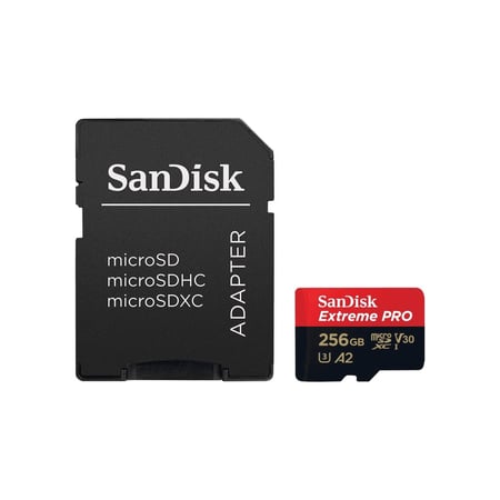 ذاكرة SanDisk Extreme PRO microSDXC 256GB مع محول SD