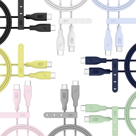 جودا كيبل تايب سي إلى تايب سي 60 واط 1 متر – الوان متعددة