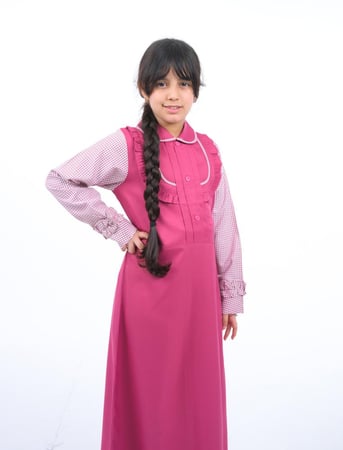 مريول ابتدائي كويتي وردة