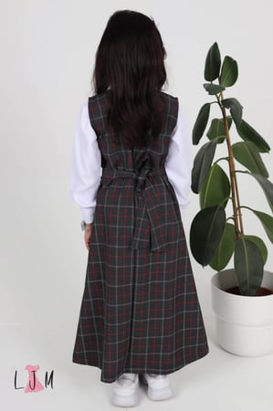 مريول روضه كحلي على عودي جيبين امامي 0105