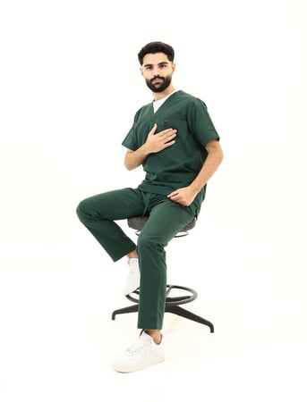 طقم سكراب زيتي رجالي