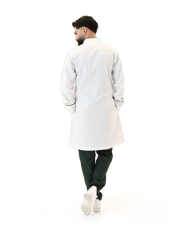 لاب كوت رجالي ابيض