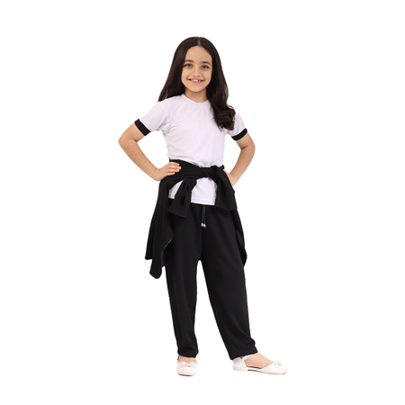 الزي الرياضي المدرسي اسود  (ثلاث قطع)