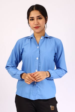 بلوزه كحلي سادة لجميع المراحل