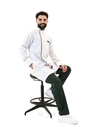 لاب كوت رجالي ابيض