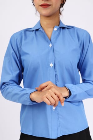 بلوزه كحلي سادة لجميع المراحل