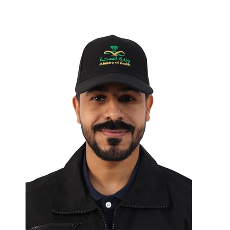 كاب مطرز بشعار وزارة الصحة للجنسين