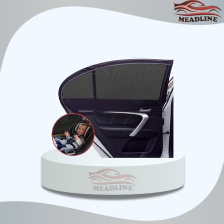 شماسة جانبية للسيارة قطعتين ستارة جانبية قماش