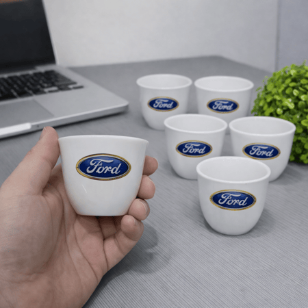 طقم فناجين قهوة عربي بشعار فورد