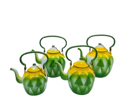 ابريق غضار اخضر يوغسلافي اخضر