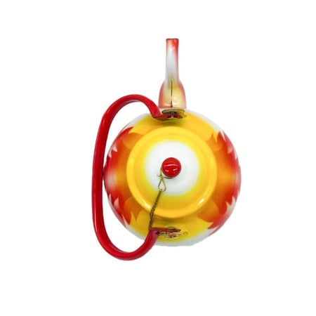 ابريق غضار احمر الشعلة يوغسلافي