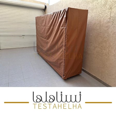 دولاب عزبة كبير ( 3 متر بني)