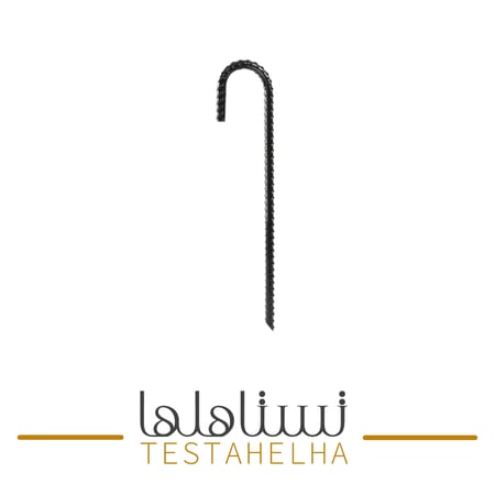 اطناب تثبيت الخيام حديد وتد خيمة اسود