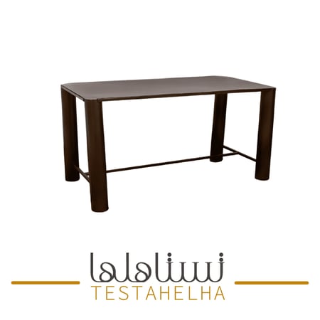 طاولة حديد بني 100في 50