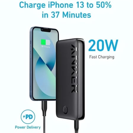 انكر | 335 باور كور بطارية متنقلة بسعة 20 الف ملي امبير بقوة 20 واط - اللوان متعددة