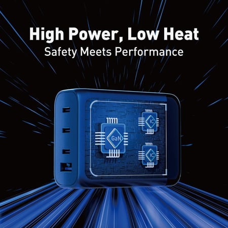 منصة شحن JODA فولتيكس بقوة 100 واط بثلاث منافذ تايب سي و منفذ يو اس بي