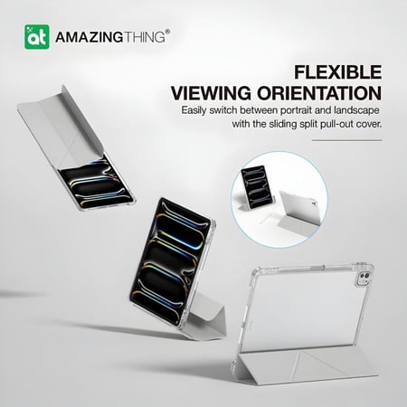 AMAZINGthing | مينمل كفر ايباد برو 11 انش 2024 - رمادي