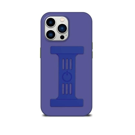 جراب قوي بنفسجي مع حزام لهاتف آيفون