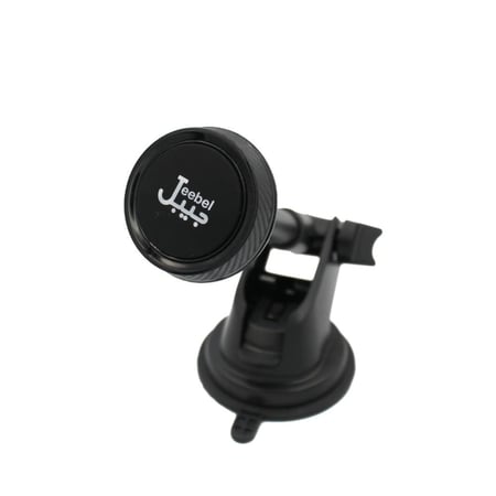 قاعدة جوال سيارة مغناطيسية سوداء من جيبل بزاوية