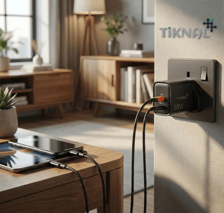 بكج تكنل للشحن السريع – 38W PD + كابل تايب سي + باور بنك 10000mAh