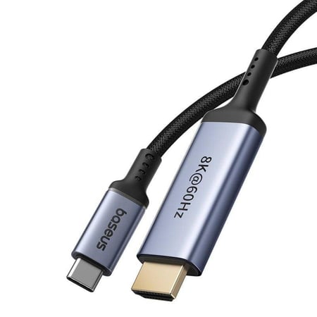 بيسوس - وصلة تايب سي الى اتش دي HDMI عالية الدقة 8K من بيسوس بطول 1.5