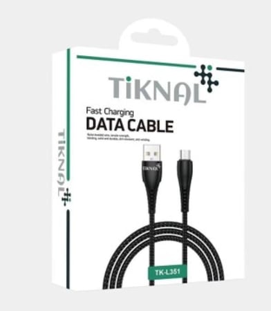 كابل مايكرو USB أسود، نايلون مضفر، شحن سريع، متين و مقاوم للقطع