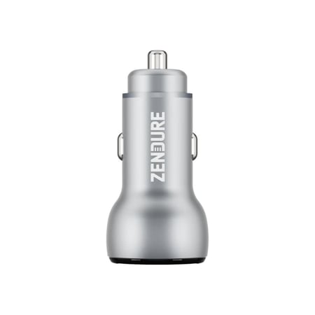 زندور - شاحن سياره بمنفذين USB  و منفذ Pd  بقوه 48W