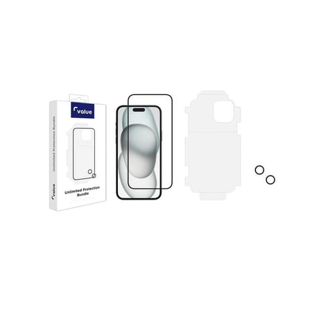 فاليو - بكج الحمايه المتكامله للآيفون 13 برو ماكس شفاف