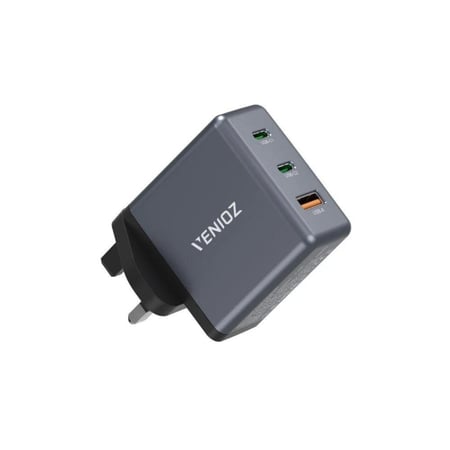 جي تاب - شاحن جداري بمنفذين Pd ومنفذ USB بقوه 65W