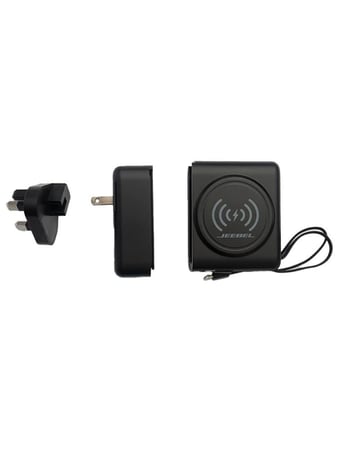 شاحن جداري 5 في 1 من جيبل مع باور بانك لاسلكي 10000mAh - شحن سريع PD و USB وكابلات مدمجة